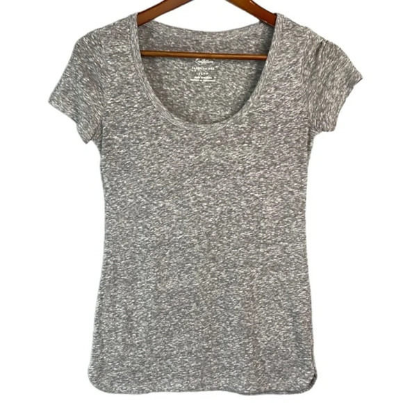 AMERICAN EAGLE Favourite Tee Grey Slub Space Dye XS - Picture 2 of 9
